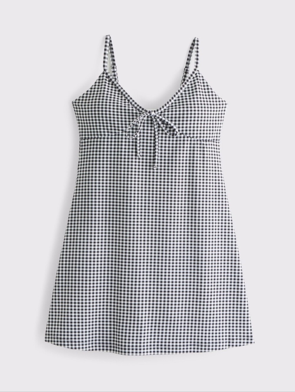 Abercrombie ypb cami mini dress black gingham